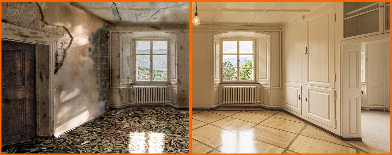 Wohnnungssanierung, Malerarbeiten, Küchenumbauten, Möbelmontage, Schimmelbekämpfung, Bodenlegerarbeiten, Installationsarbeiten Leipzig, Wohnungssanierung Leipzig